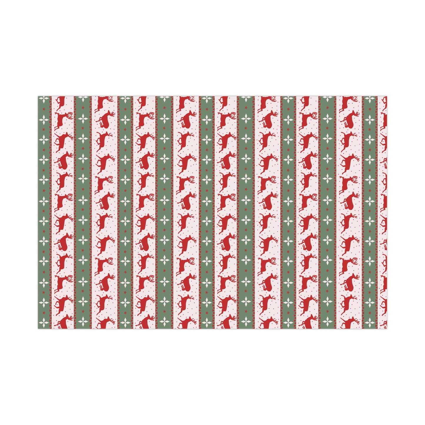 Festive Holiday Gift Wrap Paper | Reindeer