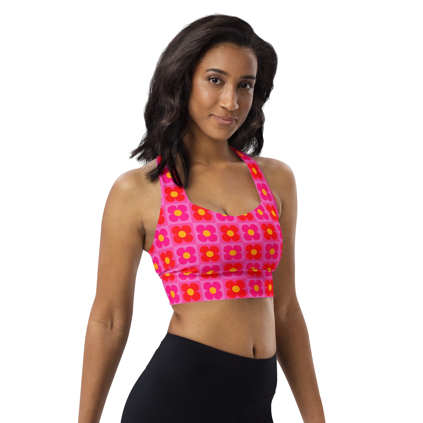 Groovy Long Line Sports Bra